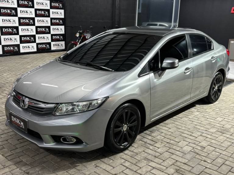 HONDA - CIVIC - 2013/2013 - Cinza - Sob Consulta
