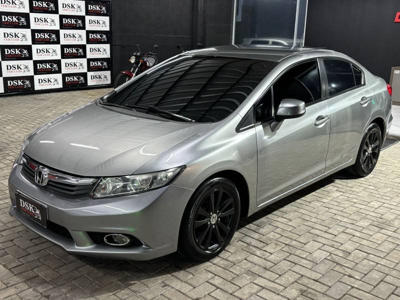 HONDA - CIVIC - 2013/2013 - Cinza - Sob Consulta